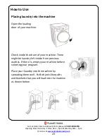 Preview for 23 page of Russell Hobbs RHWD861400 B Instruction Manual