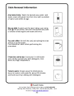 Preview for 62 page of Russell Hobbs RHWD861400 B Instruction Manual