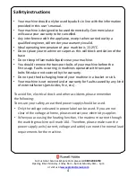 Preview for 4 page of Russell Hobbs RHWM612-M Instruction Manual