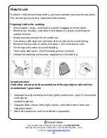 Preview for 12 page of Russell Hobbs RHWM612-M Instruction Manual