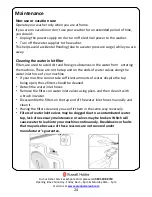 Preview for 24 page of Russell Hobbs RHWM612-M Instruction Manual