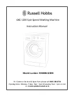 Preview for 1 page of Russell Hobbs RHWM61200B Instruction Manual