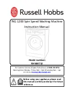 Russell Hobbs RHWM712 Instruction Manual preview