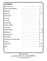 Preview for 2 page of Russell Hobbs RHWM712 Instruction Manual