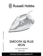 Russell Hobbs SMOOTH IQ PLUS RHC700 Instructions & Warranty preview