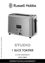 Russell Hobbs STUDIO RHT131 Series User Instructions & Warranty preview