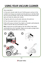 Preview for 12 page of Russell Hobbs Titan Pet RHCV4501 Manual