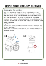 Preview for 14 page of Russell Hobbs Titan Pet RHCV4501 Manual