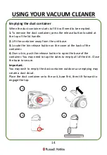 Preview for 14 page of Russell Hobbs Turbo Cyclonic Pro RHCV2002 Manual