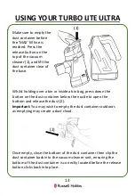 Preview for 13 page of Russell Hobbs Turbo Lite Ultra RHHS2201 Manual