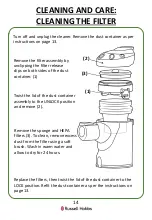 Preview for 14 page of Russell Hobbs Turbo Lite Ultra RHHS2201 Manual