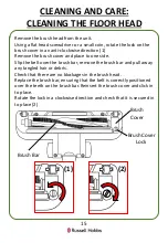 Preview for 15 page of Russell Hobbs Turbo Lite Ultra RHHS2201 Manual