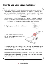 Preview for 9 page of Russell Hobbs UV Pro RHBV1001 Manual