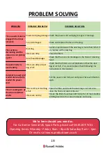Preview for 19 page of Russell Hobbs Vario Max RHBCV2502 Manual