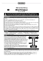 Russka Mini-Trimmer User Instructions preview