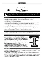 Preview for 3 page of Russka Mini-Trimmer User Instructions