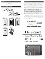 Preview for 1 page of Russound 857 Instruction Manual