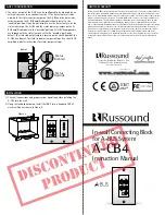 Preview for 1 page of Russound A-CB4 Instruction Manual