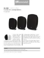 Russound ACCLAIM 5 OUTBACK Datasheet preview