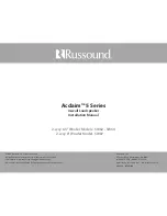 Preview for 16 page of Russound Acclaim 5 Series OutBack Installation Manual