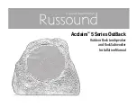 Russound Acclaim 5 Series OutBack Quick Start Manual preview