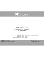 Preview for 16 page of Russound ACCLAIM 7 Installation Manual