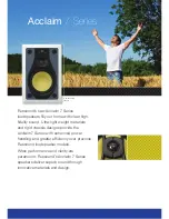 Preview for 2 page of Russound ACCLAIM - Brochure