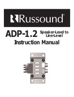 Preview for 1 page of Russound ADP-1.2 Instruction Manual