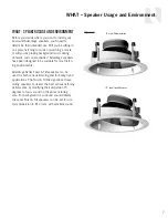 Предварительный просмотр 7 страницы Russound Advantage In-Ceiling speaker Owner'S Manual