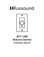 Russound ALT-126R UltraMatch Installation Manual предпросмотр