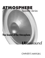 Предварительный просмотр 1 страницы Russound ATMOSPHERE - Owner'S Manual