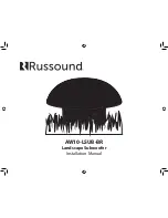 Russound AW10-LSUB-BR Installation Manual preview