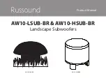 Russound AW10-LSUB-BR Product Manual предпросмотр