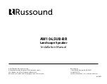 Предварительный просмотр 12 страницы Russound AW10-LSUB Installation Manual