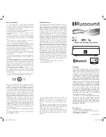 Russound btc-1x Manual preview