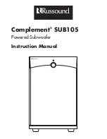 Russound Complement SUB105 Instruction Manual preview