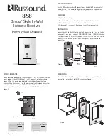 Russound Decora 858 Instruction Manual предпросмотр