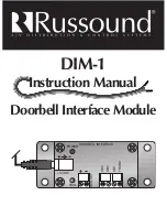 Russound DIM-1 Instruction Manual preview