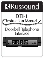 Preview for 1 page of Russound DTI-1 Instruction Manual