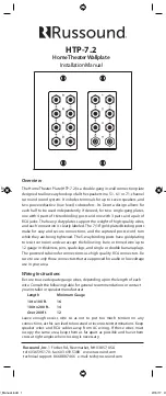 Russound HTP-7.2 Installation Manual preview