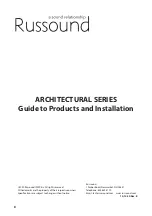 Предварительный просмотр 8 страницы Russound IC-610 Installation Manual