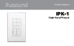 Russound IPK-1 Product Manual preview