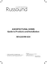 Preview for 6 page of Russound IW-630 Manual To Products And Installation