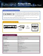 Предварительный просмотр 3 страницы Russound MBX-PRE Product Manual