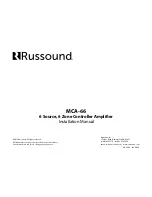 Предварительный просмотр 24 страницы Russound MCA-66 Installation Manual