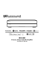 Предварительный просмотр 1 страницы Russound MCA-88X Installation Manual