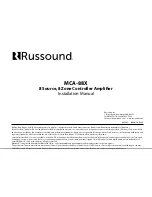 Предварительный просмотр 31 страницы Russound MCA-88X Installation Manual