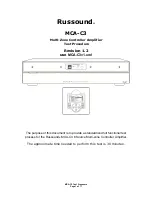 Предварительный просмотр 43 страницы Russound MCA-C3 User And Installation Manual