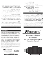 Preview for 1 page of Russound MOD-VB Instruction Manual