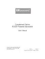 Preview for 8 page of Russound R10DT User Manual